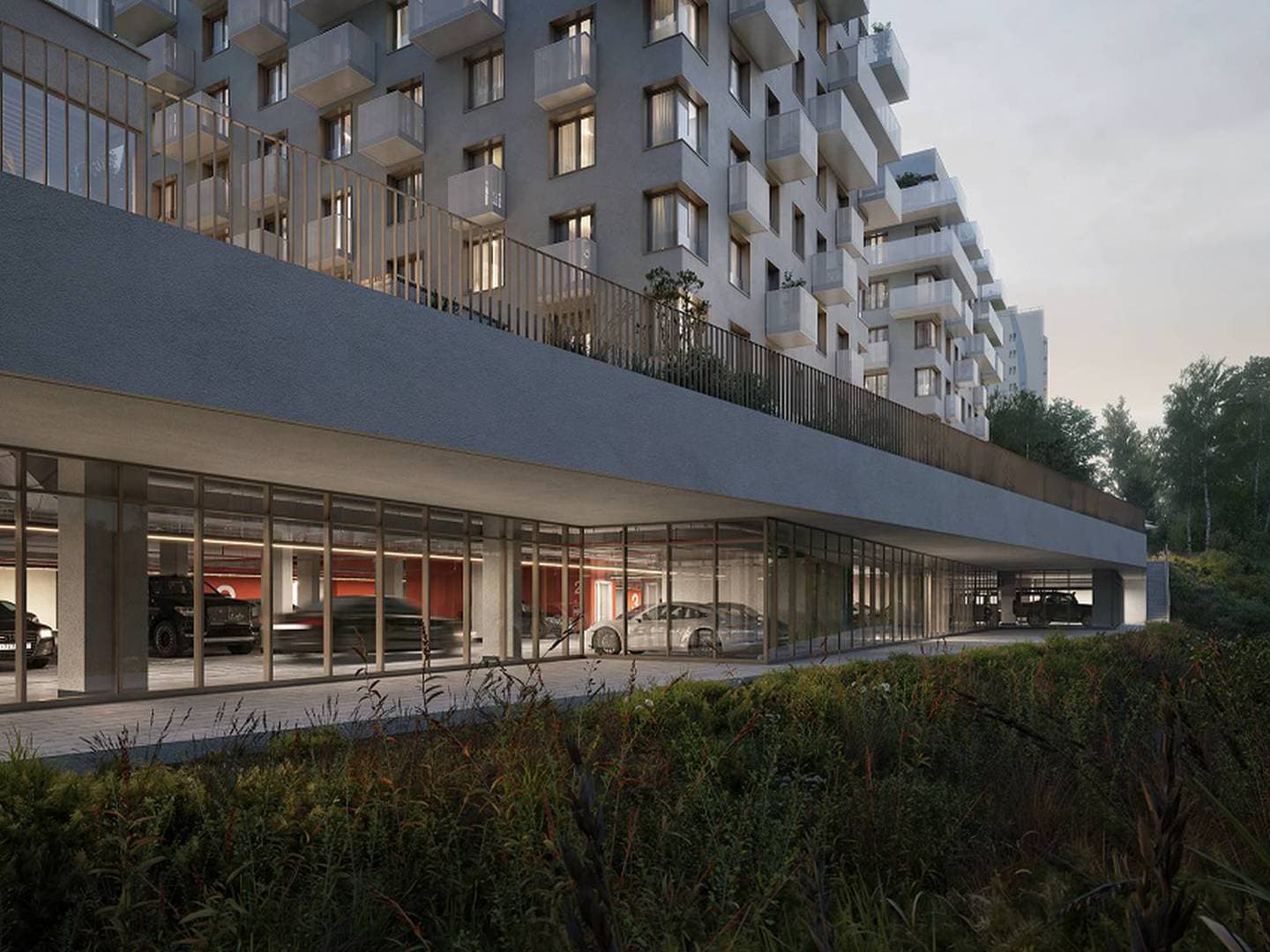 Вышка-зеленый квартал на горе